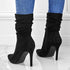Pointed Toe Stiletto Heel Ankle Boots For Women Side Zipper Shoes - ROUTINE FASHION